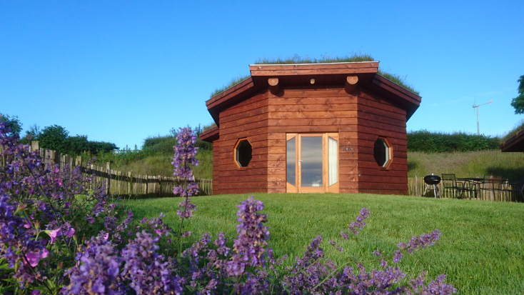 West Wales luxury cabin with wood burner for winter getaways UK.