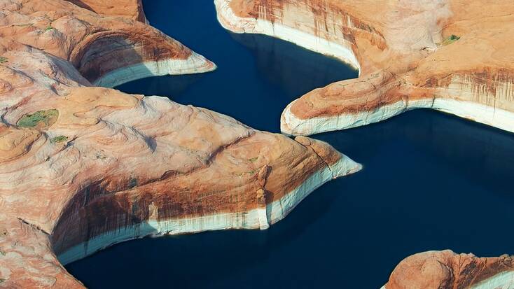 A view over Lake Powell, one of the Planet of the Apes movie locations 