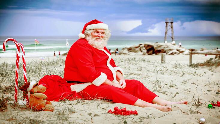 Santa Claus on Christmas vacations