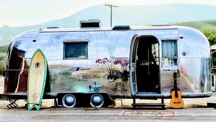 Perfect vintage trailer near San Diego California