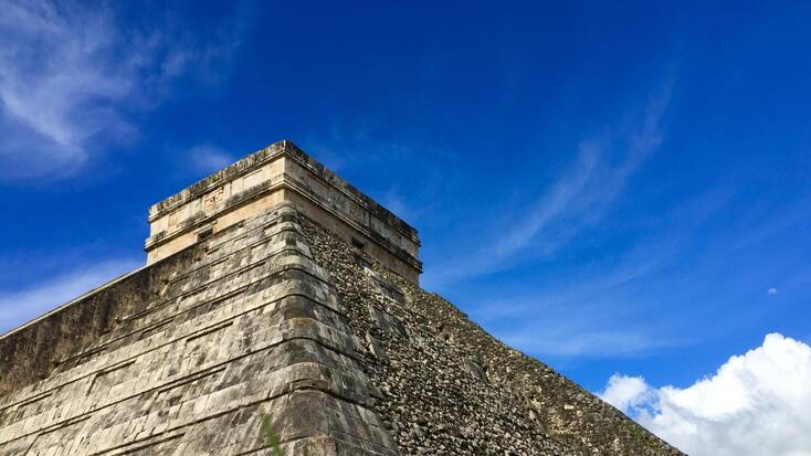 Mayan temples in Mexico at Chichén Itzá, Cancun.