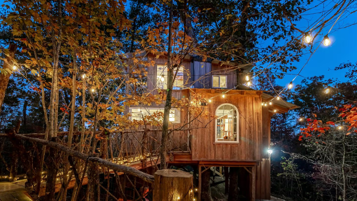 Enchanting Tree House in Trenton Perfect for Group or Romantic Getaways near Atlanta, blue ridge mountains vacations