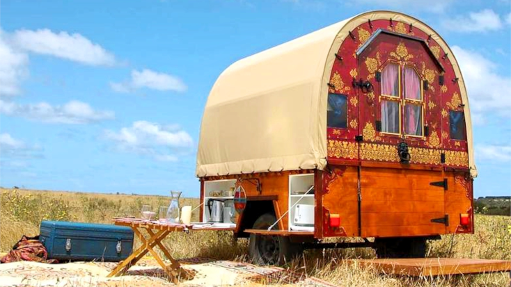 Quirky caravans in the outback are just the thing for a unique glamping adventure
