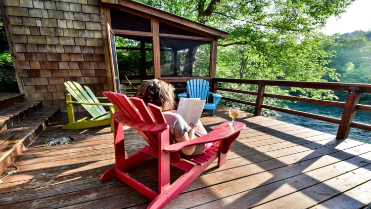 Romantic Riverfront Cabin with Pool Access in Blue Ridge, Georgia, blue ridge mountains vacations