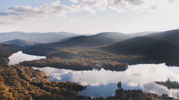 A view over the Mont Tremblant National Park