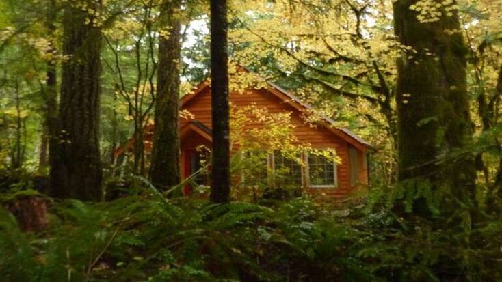 image of one of the best secluded rentals in Ashford, for luxury camping near Seattle 