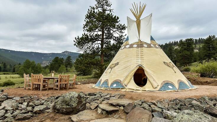 Tipi rental near Lake George, Colorado