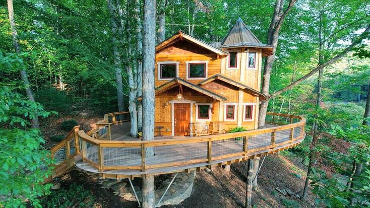 tree house rental in north carolina