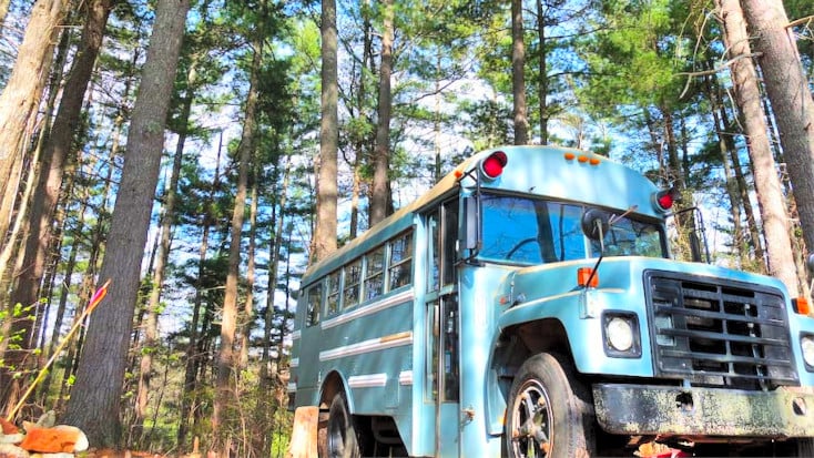 Converted Bus near Weaverville North Carolina