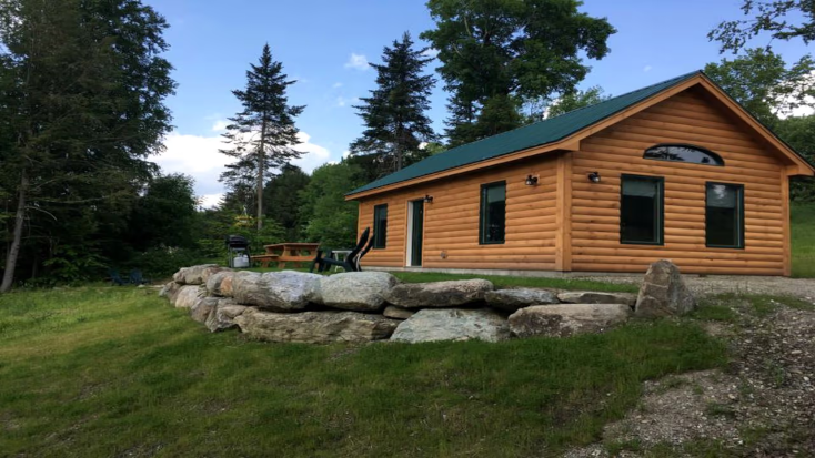 Cozy Log Cabin Rental near Smugglers Notch State Park in Vermont, staycations in New York