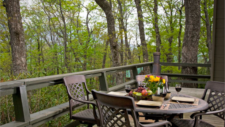 Private Deck A-Frame Cabin In Weaverville North Carolina