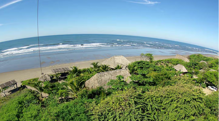 Beach Cabanas at Eco-Lodge in Tucked Away Surf Mecca in Managua, Nicaragua