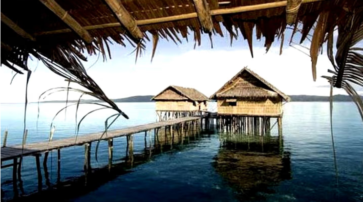 Beautiful Papuan Water Cabins in Indonesia