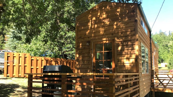 Join the tiny house movement and rent this tiny house in the woods near  Oregon