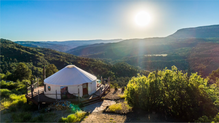 Best travel trends of 2022: yurt camping in California.