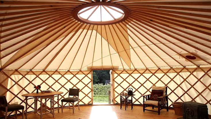 Charming Yurt with a Luxurious Feel and a Wood Burning Stove in West Dorset, United Kingdom