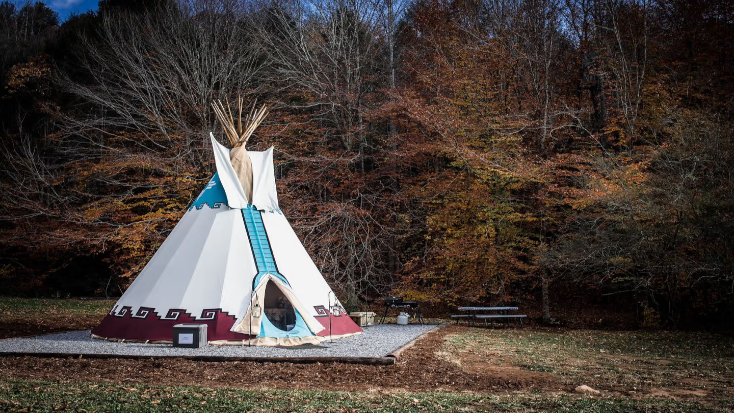 Luxury Tipi Rental for Best Things to Do in North Carolina