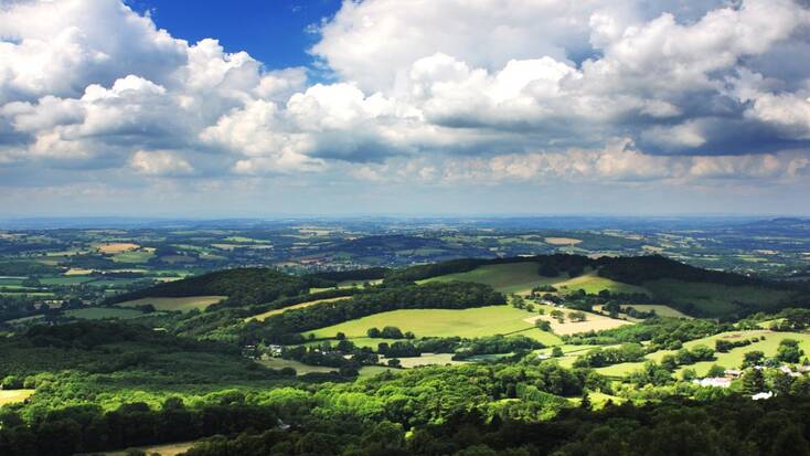 The Malvern Hills, inspriation for Rohan in the Tolkien books