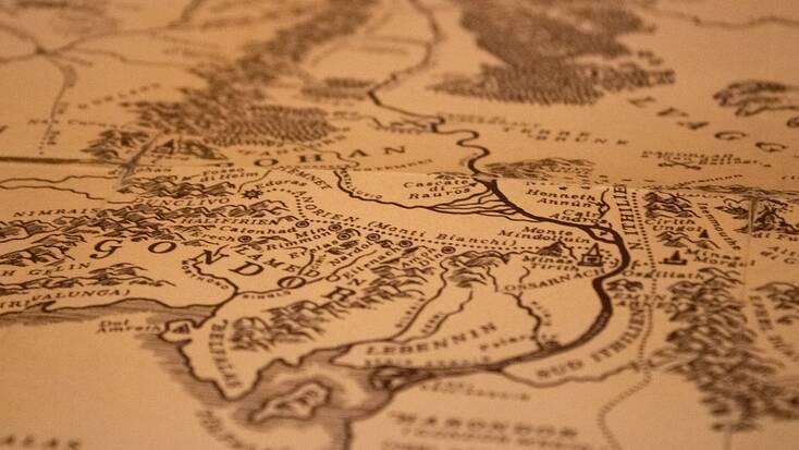 A map of Middle Earth