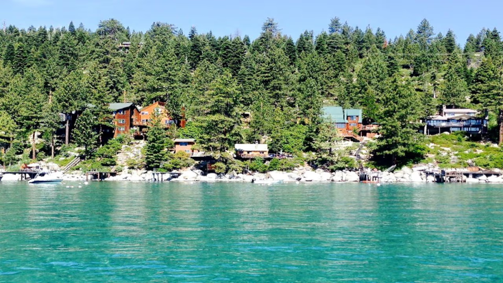 Rustic Waterfront Log Cabin at Meeks Bay on Lake Tahoe, California for the best lake house vacations