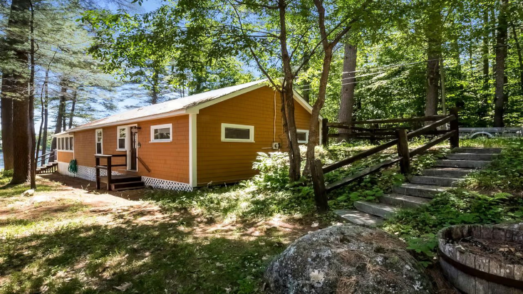 Stunning Rustic Rental with Lake Views in Wolfeboro, New Hampshire, east coast road trip