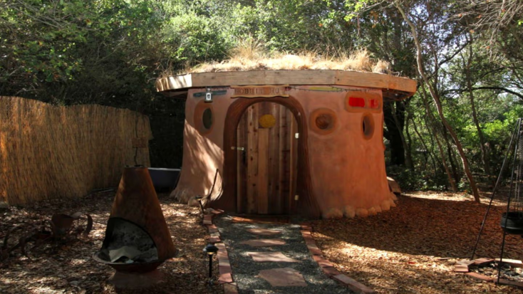 Unique Glamping Hobbit Hut at Spiritual Retreat near San Francisco, California, weekend getaways bay area