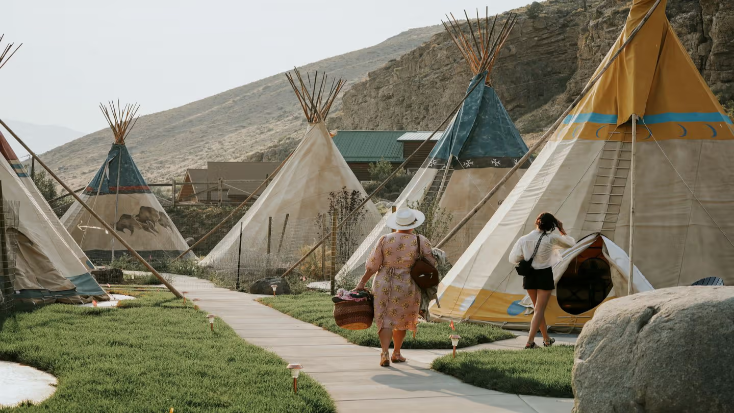 Yellowstone Tipi Rental for Montana Glamping