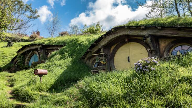 Hobbit houses as described in Tolkien books