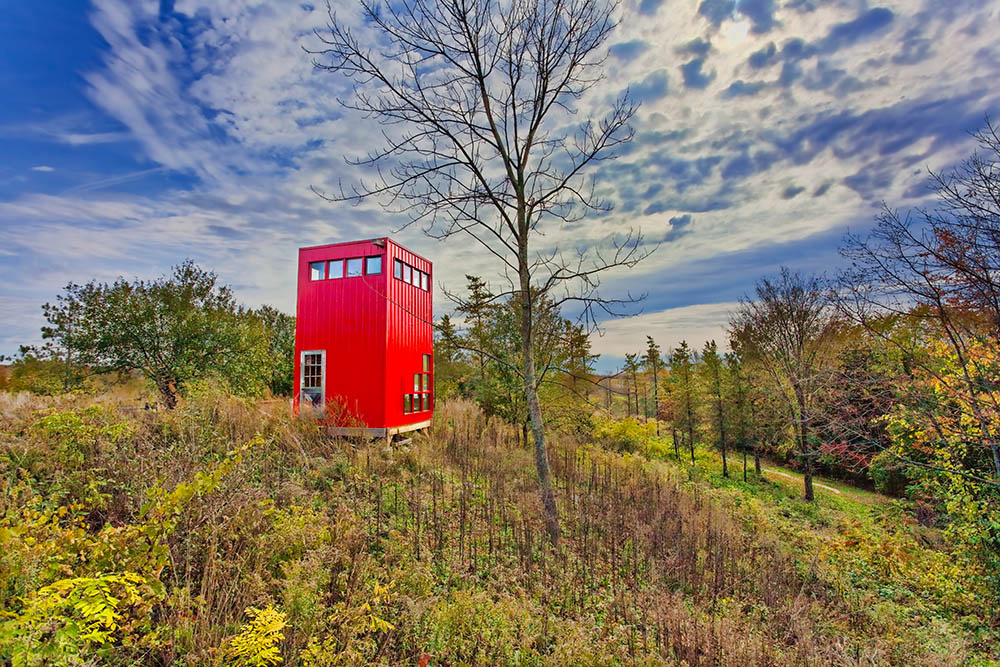 The Red Tower by Host of the Month, Sheree from Ontario. International Women's Day 2021. 