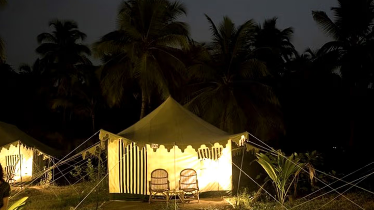 Beach Tented Resort in Goa, India