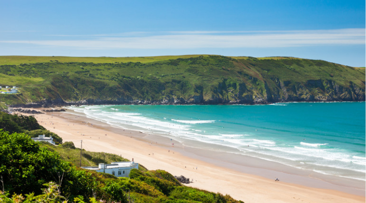 Devon Beach, UK for a European summer holiday