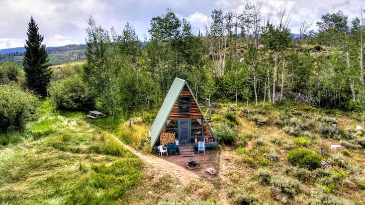 One of our unique mountain cabin rentals