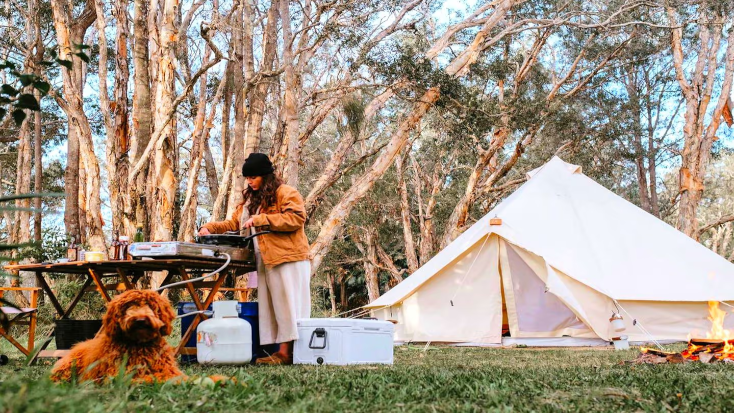 Beautifully Appointed Bell Tent Rentals for Glenworth Valley Glamping in NSW, vacation destinations for couples