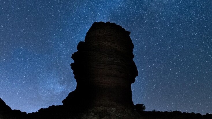 Stars above the Teide National Park in Tenerife, the perfect spot for stargazing