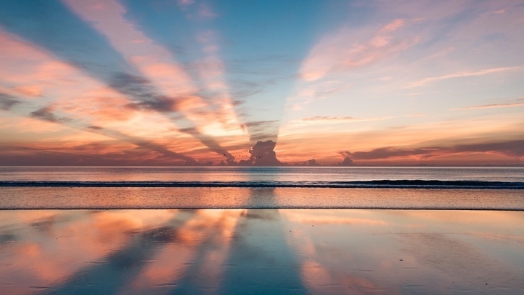 sunrise over Daytona Beach, Florida