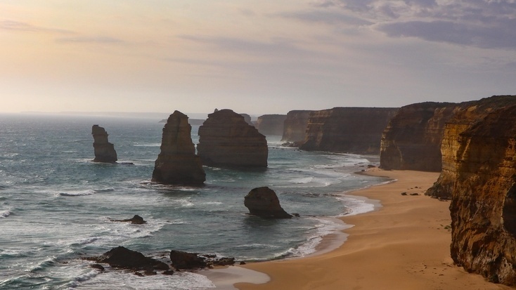 The 12 Apostles, Victoria, one of the stoppping points on the Great Ocean Road