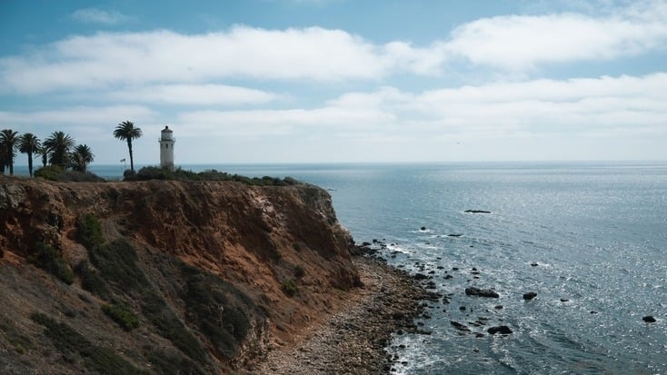 A lighthouse, one of the great coastal attractions