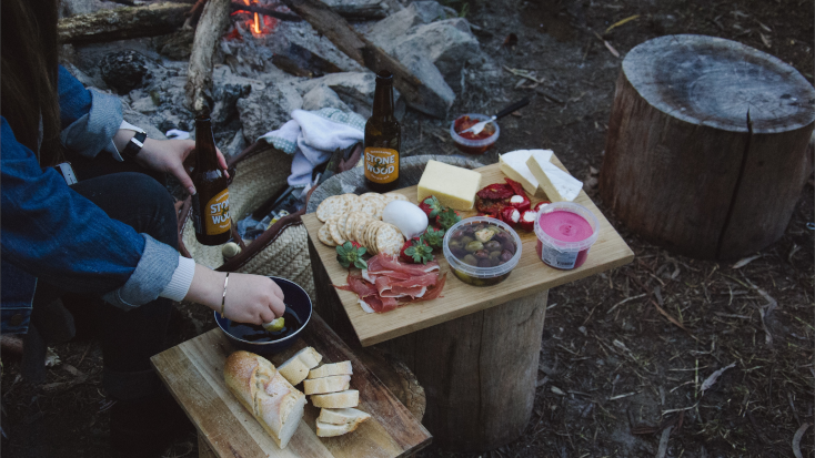 Spiced apple cider is always a favorite among the best snacks for camping