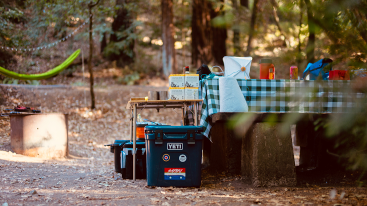 Pack all your camping essentials when you go glamping this fall.