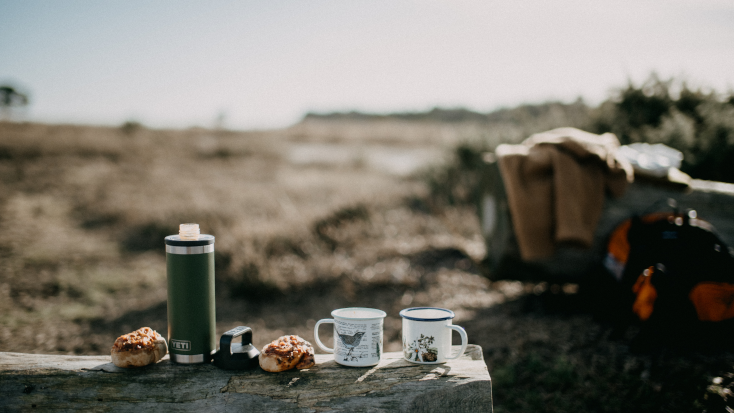 Pack your best camping snacks when you go glamping with friends this fall