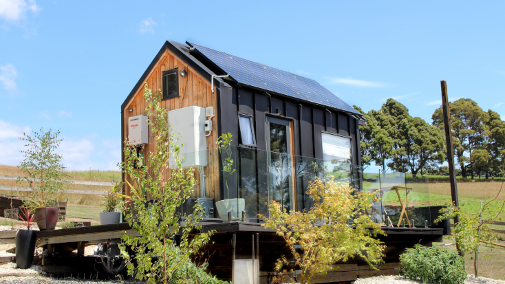 Glamping in Tasmania, luxury tiny home by Host of the Month for October 2021 - Kylie and Tamika. 