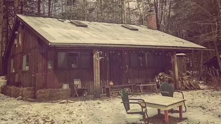 A spooky cabin in Upstate New York.