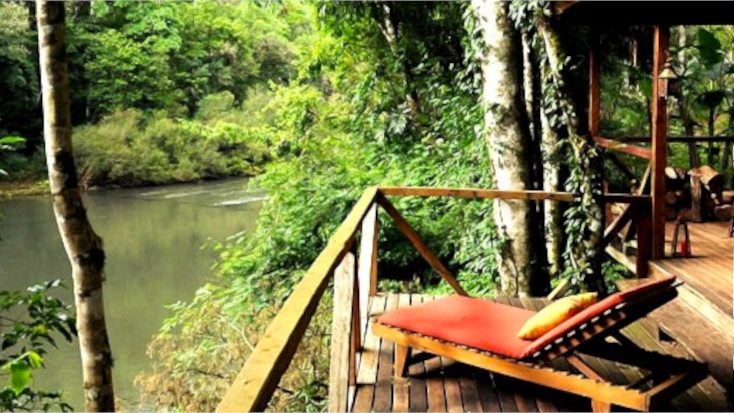 Cabin in the woods for a holiday in Argentina.