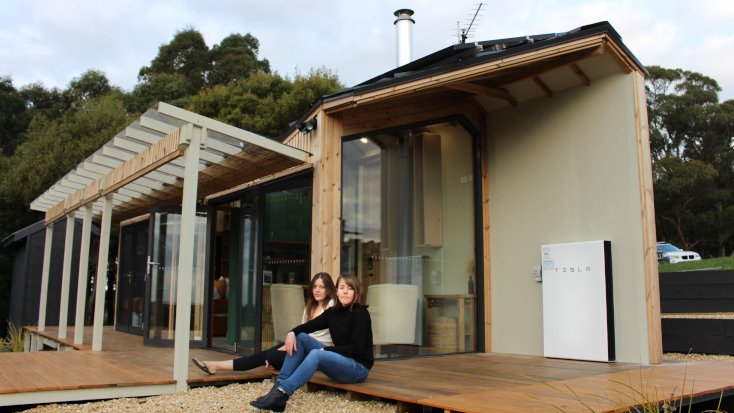 Host of the Month for October 2021 - Kylie and Tamika from Tasmania, Australia in from on their Tiny Home. 
