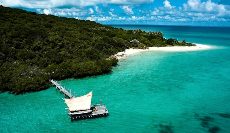 Driftwood Beach Hut on Island off of Far North Queensland, Australia, eco-friendly cabins Australia