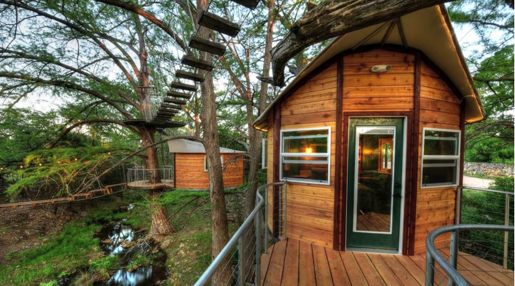 Dreamy One-Room Tree House Rentals near Austin, Texas