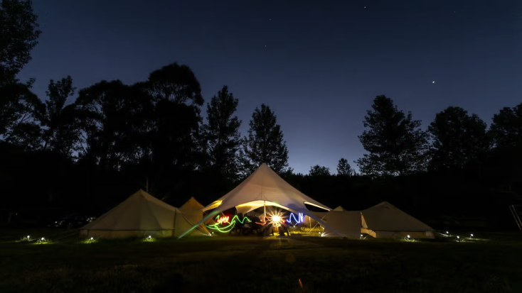 Pop up Bell Tents for North Island Glamping, New Zealand travel guide