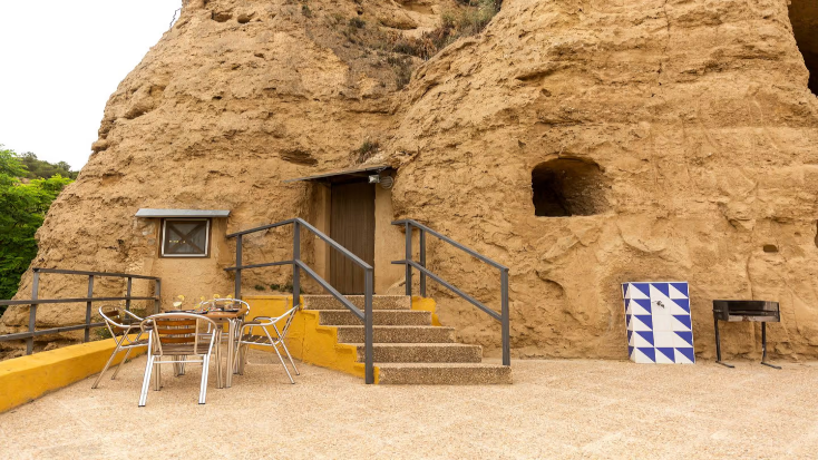 Remodeled Desert Caves at the Foot of a National Park near Zaragoza, Spain, unique ways to spend new year's eve