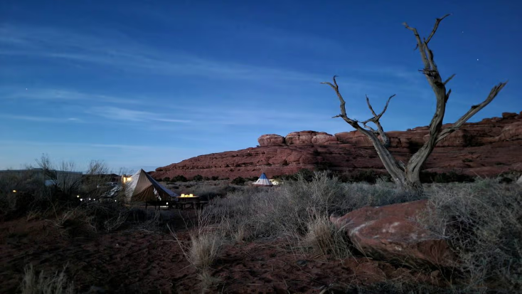 Remote Bell Tent Rental near Monticello for Unique Camping in Utah, unique ways to spend new year's eve