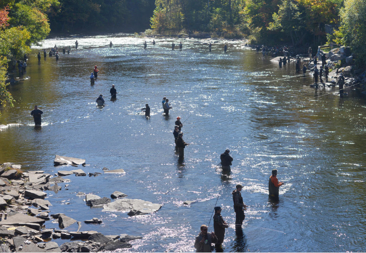 Salmon River, Syracuse, New York.